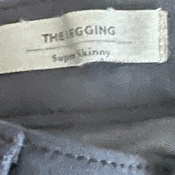 AG NUBUCK LAMB LEATHER SUEDE THE LEGGING SUPER SKINNY pants gray 24 NEW - Picture 4 of 10